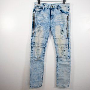 Buckle Black Skinny Flex Acid Wash Jeans